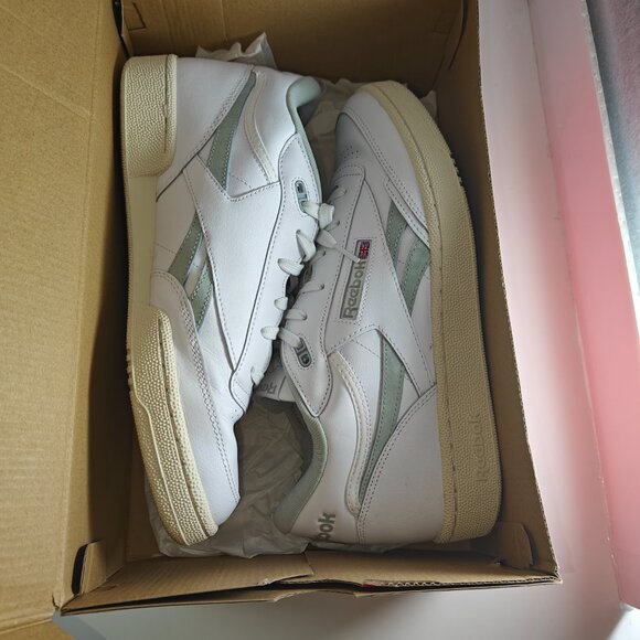 Reebok Club C Mid II Revenge White Sea Spray Alabaster Sneakers US11.5Men GY0034 - Picture 11 of 12